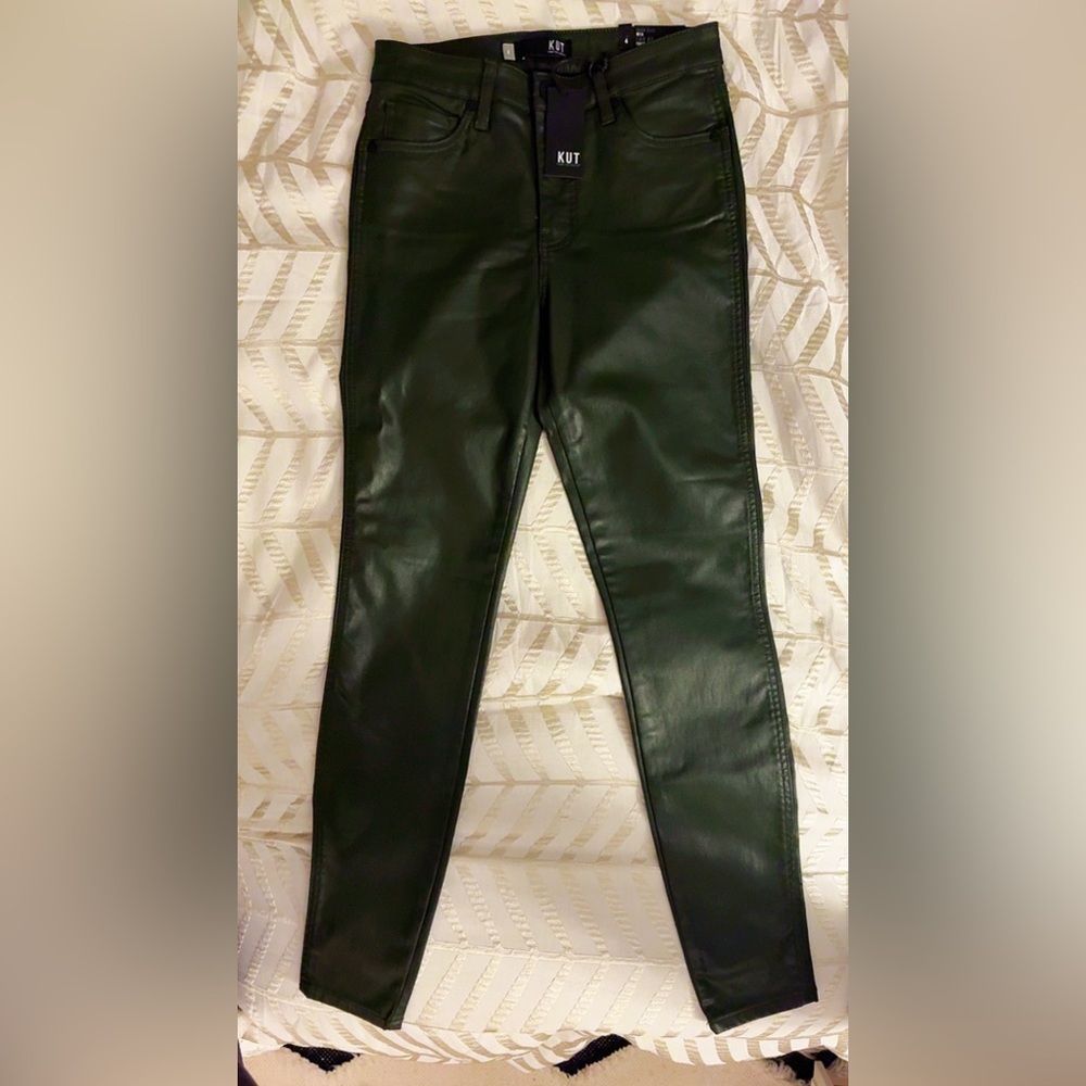 Kut from the Kloth Mia Toothpick skinny jean, olive, size 4 NWT!